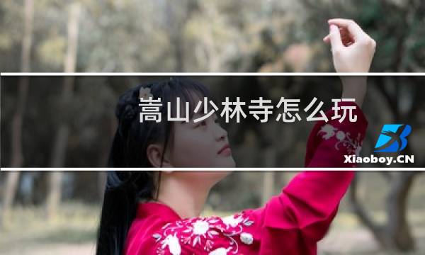 嵩山少林寺怎么玩