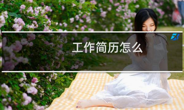 工作简历怎么