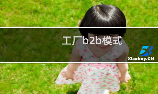 工厂b2b模式