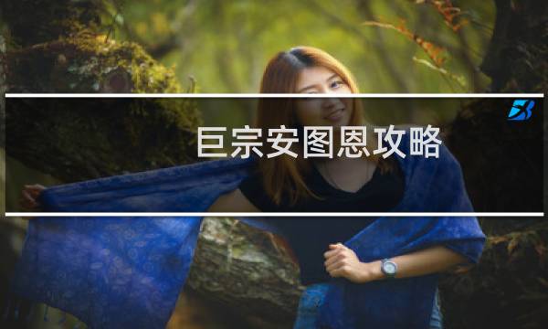 巨宗安图恩攻略