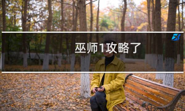 巫师1攻略了