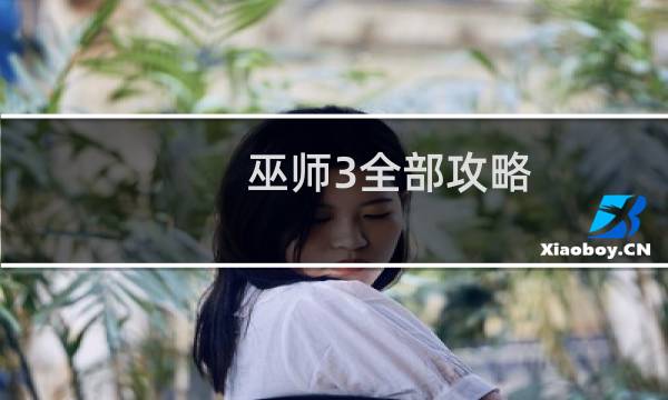 巫师3全部攻略