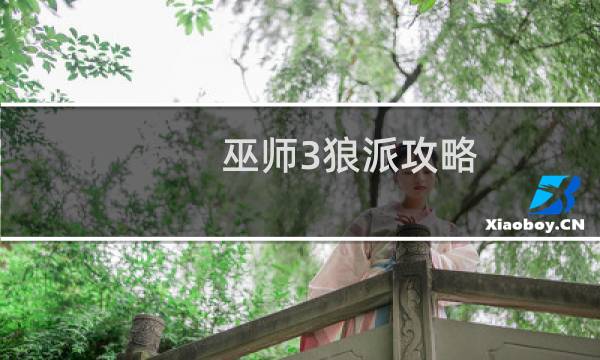 巫师3狼派攻略