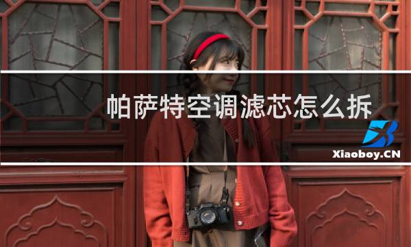 帕萨特空调滤芯怎么拆