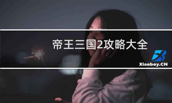 帝王三国2攻略大全