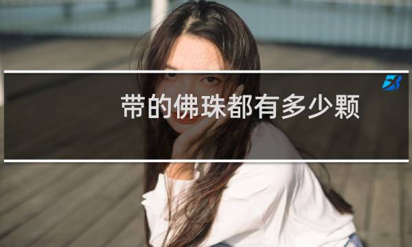 带的佛珠都有多少颗