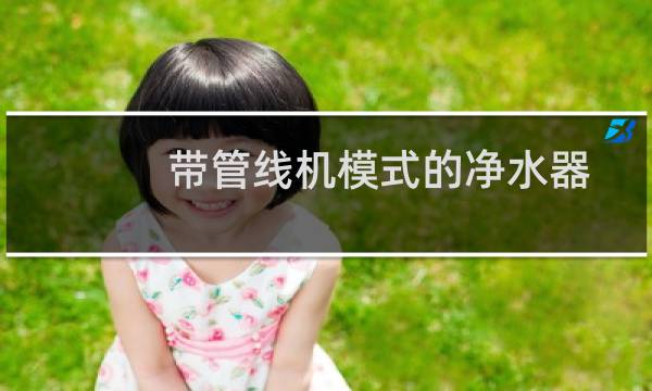 带管线机模式的净水器