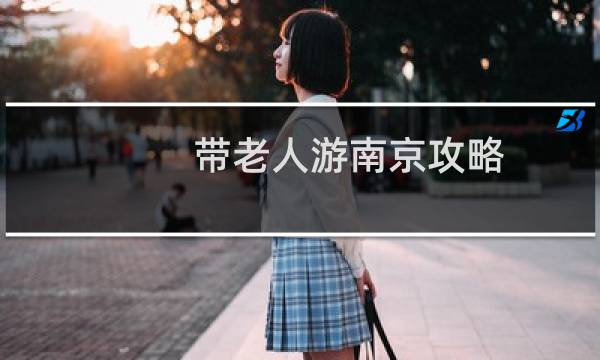 带老人游南京攻略