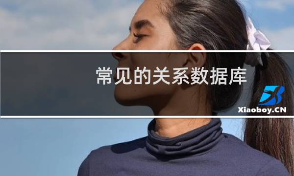 常见的关系数据库