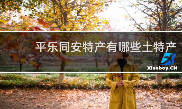 平乐同安特产有哪些土特产