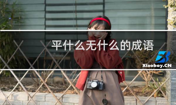 平什么无什么的成语