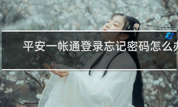 平安一帐通登录忘记密码怎么办