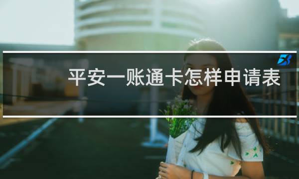 平安一账通卡怎样申请表