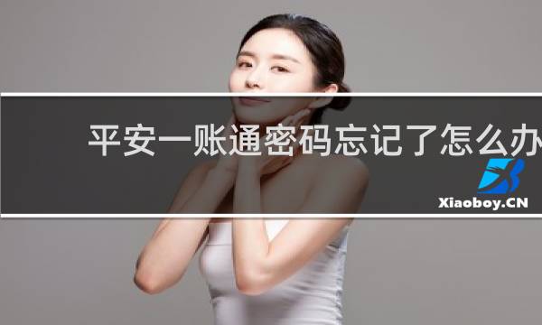 平安一账通密码忘记了怎么办