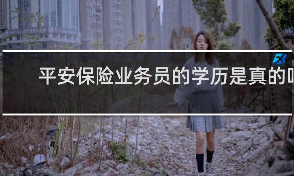 平安保险业务员的学历是真的吗