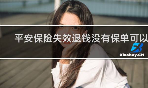 平安保险失效退钱没有保单可以吗