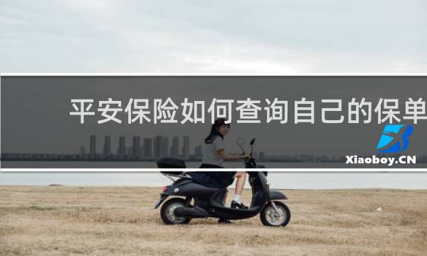 平安保险如何查询自己的保单