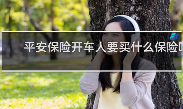 平安保险开车人要买什么保险吗