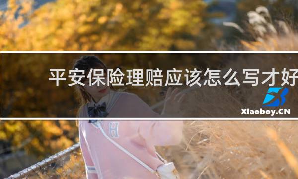 平安保险理赔应该怎么写才好
