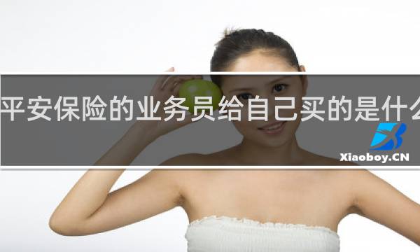 平安保险的业务员给自己买的是什么保险