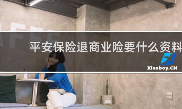 平安保险退商业险要什么资料