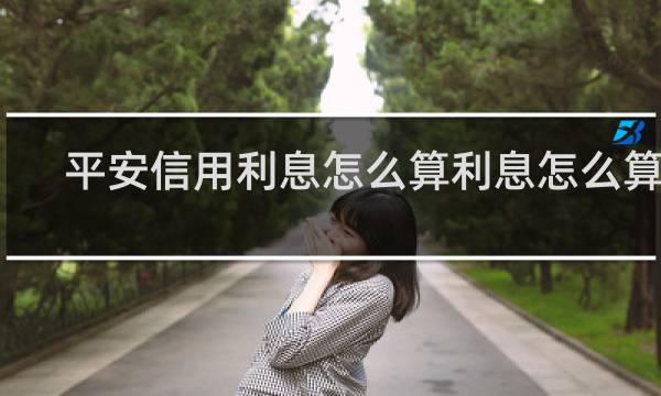 平安信用利息怎么算利息怎么算的
