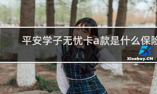 平安学子无忧卡a款是什么保险