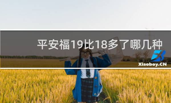 平安福19比18多了哪几种