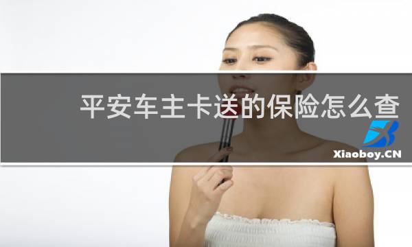 平安车主卡送的保险怎么查