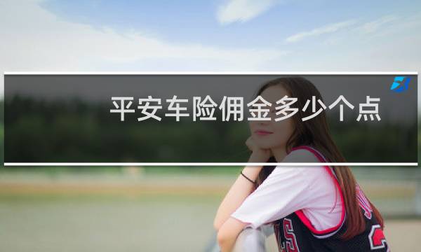 平安车险佣金多少个点