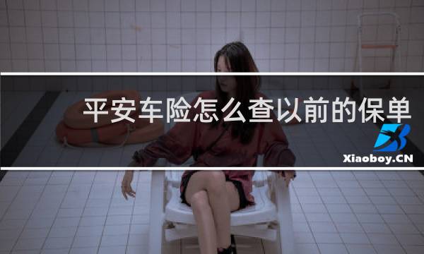 平安车险怎么查以前的保单