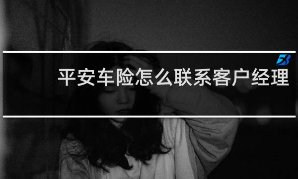 平安车险怎么联系客户经理