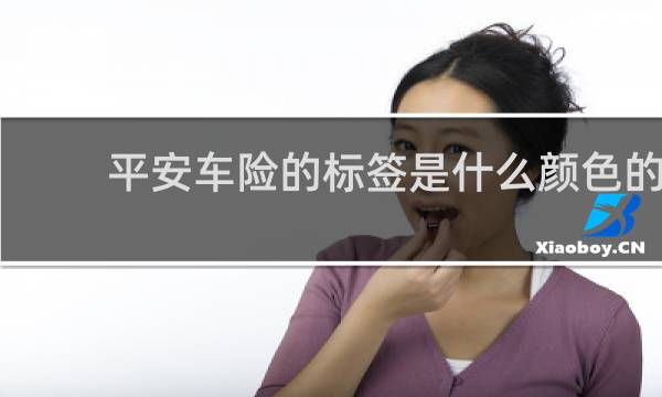 平安车险的标签是什么颜色的