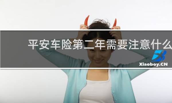 平安车险第二年需要注意什么