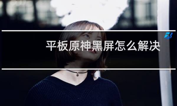 平板原神黑屏怎么解决