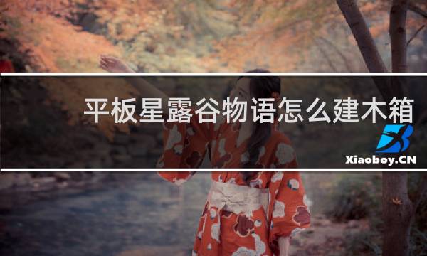 平板星露谷物语怎么建木箱