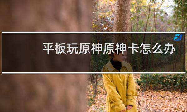 平板玩原神原神卡怎么办