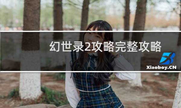 幻世录2攻略完整攻略