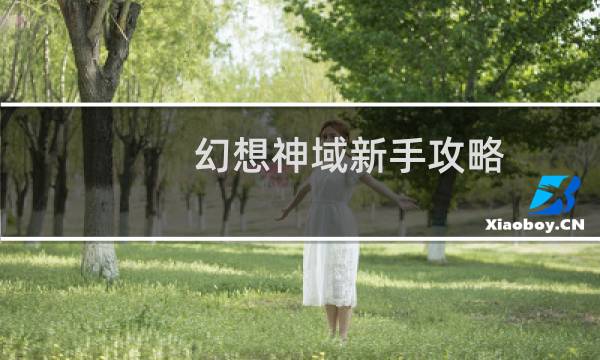 幻想神域新手攻略