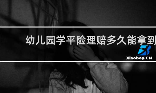 幼儿园学平险理赔多久能拿到