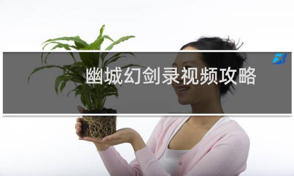 幽城幻剑录视频攻略
