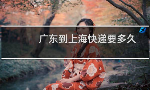 广东到上海快递要多久