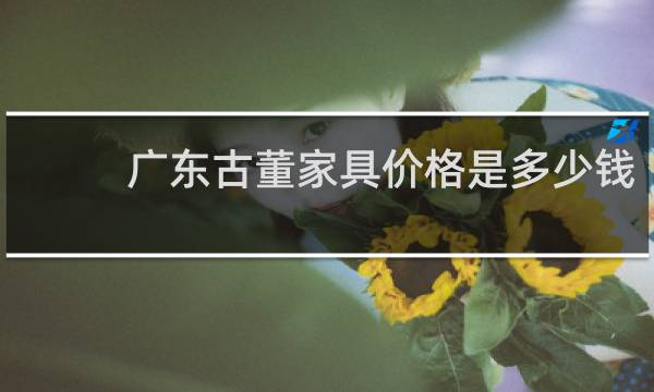 广东古董家具价格是多少钱