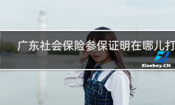 广东社会保险参保证明在哪儿打印