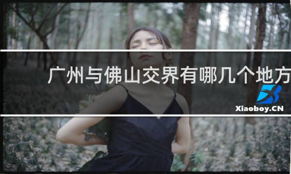 广州与佛山交界有哪几个地方