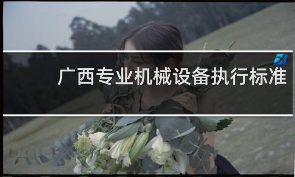 广西专业机械设备执行标准