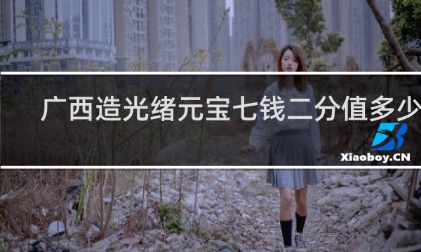 广西造光绪元宝七钱二分值多少钱
