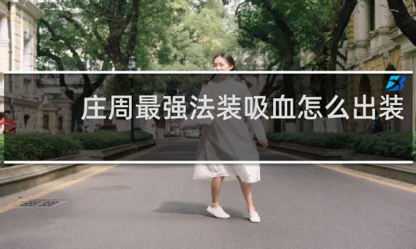 庄周最强法装吸血怎么出装