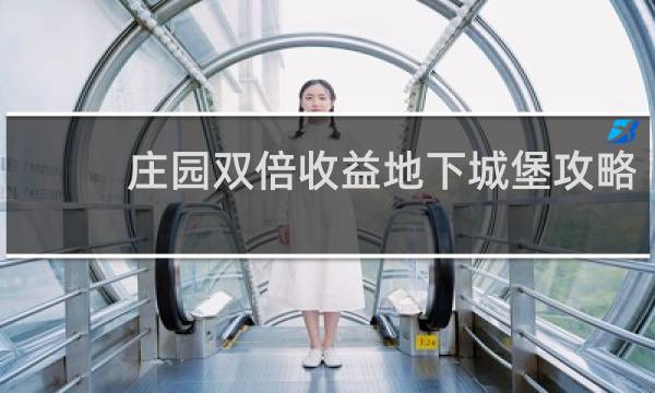 庄园双倍收益地下城堡攻略