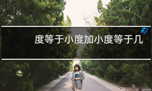 度等于小度加小度等于几